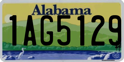 AL license plate 1AG5129