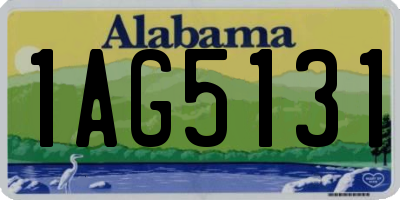AL license plate 1AG5131