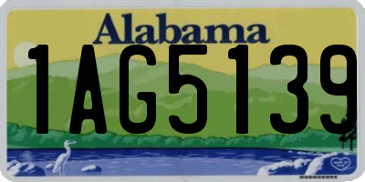 AL license plate 1AG5139