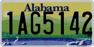 AL license plate 1AG5142