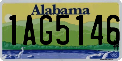 AL license plate 1AG5146