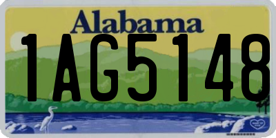 AL license plate 1AG5148
