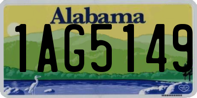 AL license plate 1AG5149