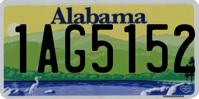 AL license plate 1AG5152