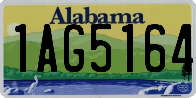 AL license plate 1AG5164