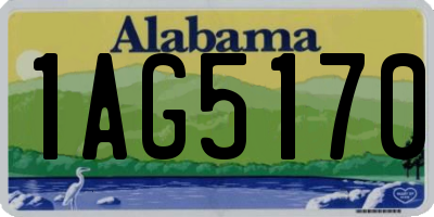AL license plate 1AG5170