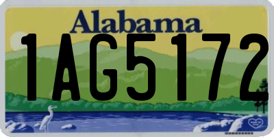 AL license plate 1AG5172