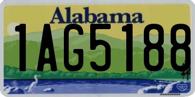 AL license plate 1AG5188