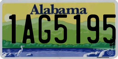 AL license plate 1AG5195