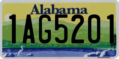 AL license plate 1AG5201