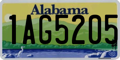 AL license plate 1AG5205