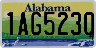 AL license plate 1AG5230