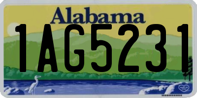 AL license plate 1AG5231
