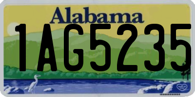 AL license plate 1AG5235