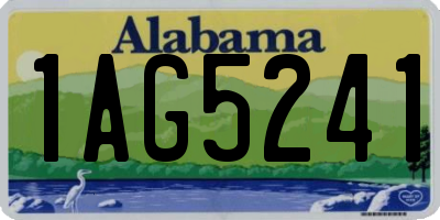 AL license plate 1AG5241