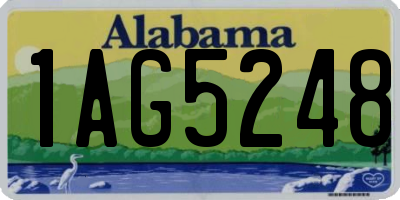 AL license plate 1AG5248