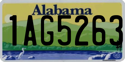 AL license plate 1AG5263
