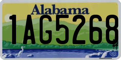 AL license plate 1AG5268
