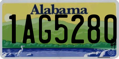 AL license plate 1AG5280