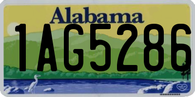 AL license plate 1AG5286