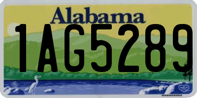 AL license plate 1AG5289