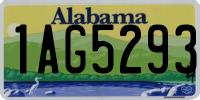 AL license plate 1AG5293