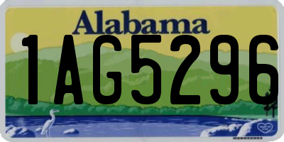 AL license plate 1AG5296