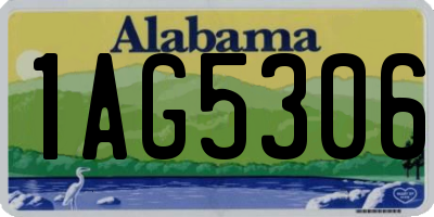AL license plate 1AG5306