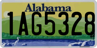 AL license plate 1AG5328