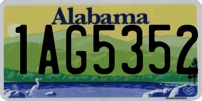 AL license plate 1AG5352