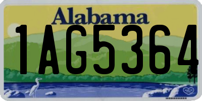 AL license plate 1AG5364