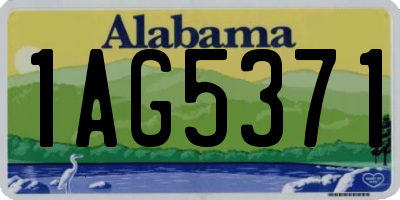 AL license plate 1AG5371