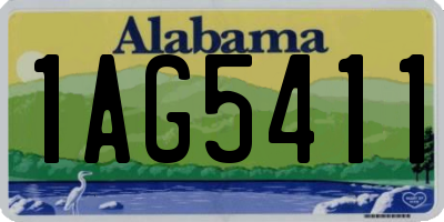 AL license plate 1AG5411