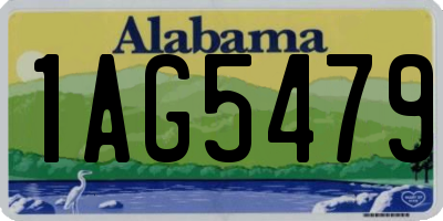 AL license plate 1AG5479