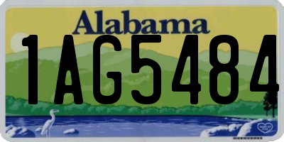 AL license plate 1AG5484