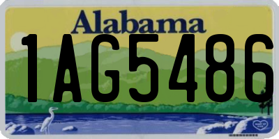 AL license plate 1AG5486