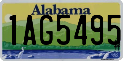 AL license plate 1AG5495