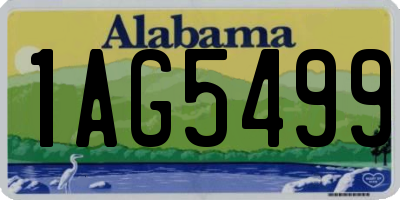 AL license plate 1AG5499
