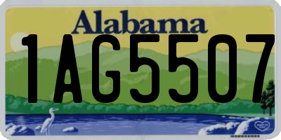 AL license plate 1AG5507