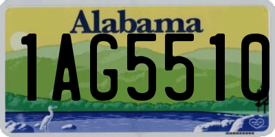 AL license plate 1AG5510