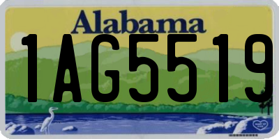 AL license plate 1AG5519