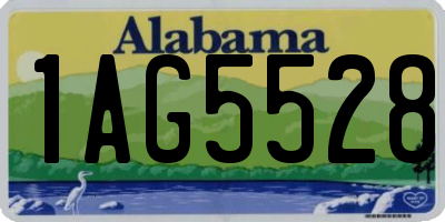 AL license plate 1AG5528