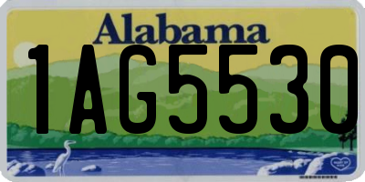 AL license plate 1AG5530