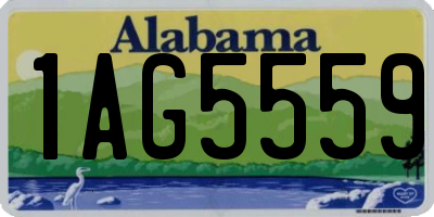 AL license plate 1AG5559