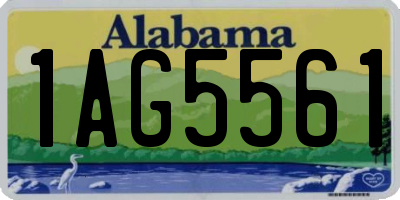 AL license plate 1AG5561
