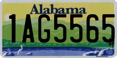 AL license plate 1AG5565