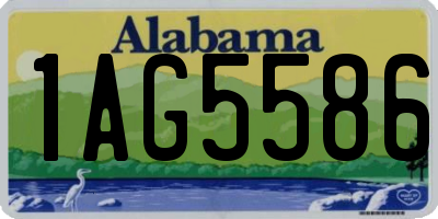 AL license plate 1AG5586