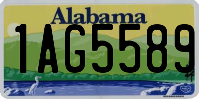 AL license plate 1AG5589