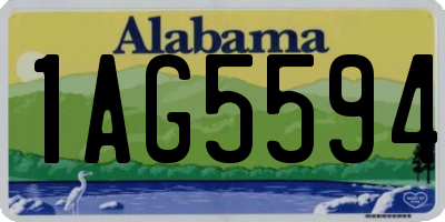 AL license plate 1AG5594
