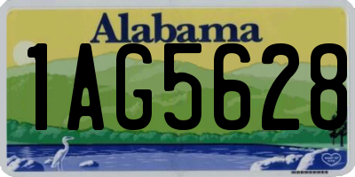 AL license plate 1AG5628